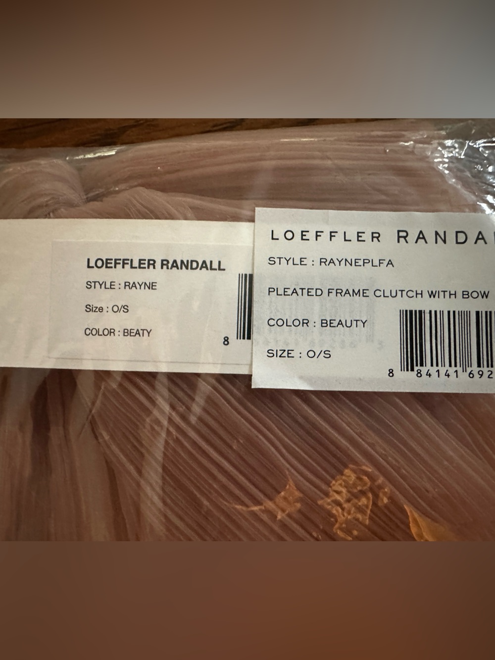 NEW Loeffler Randall Rayne Pleated Bow Clutch. Beauty. NWT - Picture 7 of 7